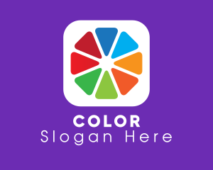 Colorful Editing Application logo design