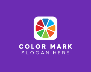 Colorful Editing Application logo design