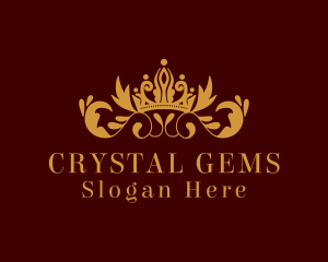 Fashion Crown Tiara Jeweler logo design