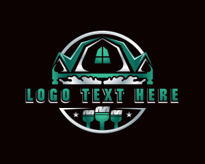 Contractor - Hammer Paint Brush Renovation logo design