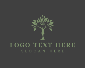 Landscaping - Woman Tree Therapy logo design