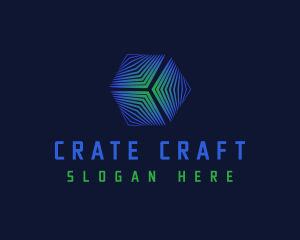 Crate - Cube Technology Analytics logo design