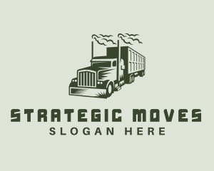 Freight Truck Transport logo design