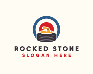 Curling Stone Sport logo design