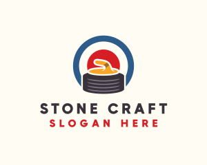 Curling Stone Sport logo design