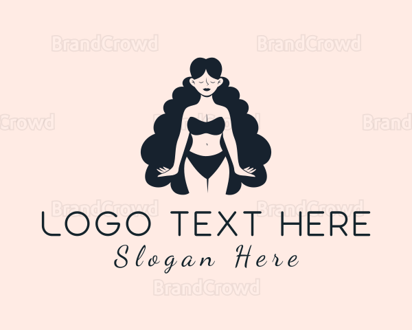 Sexy Lingerie Woman Logo