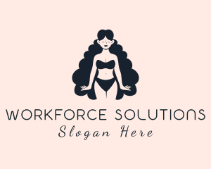 Sexy Lingerie Woman Logo