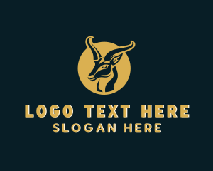 Stag - Antelope Gazelle Animal logo design