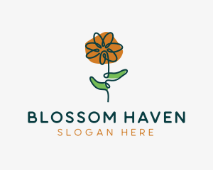 Flowering - Flower Florist Boutique logo design