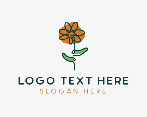 Flowering - Flower Florist Boutique logo design