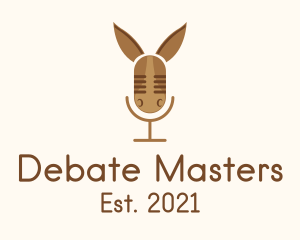 Debate - Donkey Audio Podcast logo design