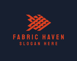 Textile - Woven Textile Fish logo design