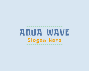 Playful Summer Waves logo design