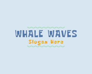 Playful Summer Waves logo design