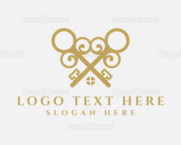 Gold Roof Key Logo