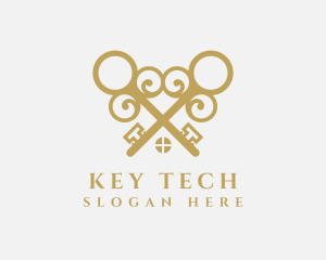 Gold Roof Key logo design