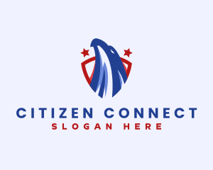 Citizenship - USA Shield Eagle logo design