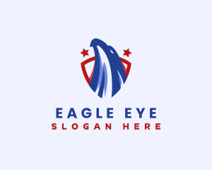 USA Shield Eagle logo design