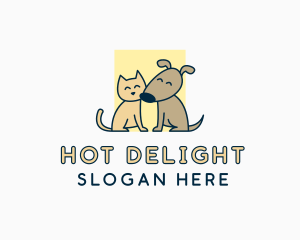 Cat Dog Veterinary logo design