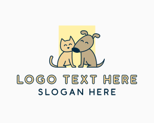 Kitten - Cat Dog Veterinary logo design