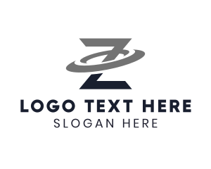 Grayscale - Business Orbit Letter Z logo design