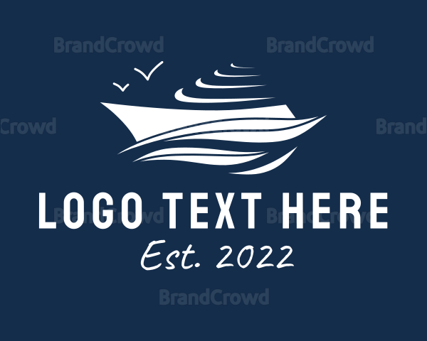 Nautical Cruise Ship Logo