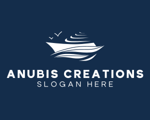 Nautical Cruise Ship logo design