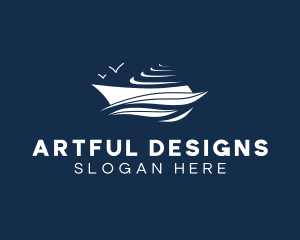 Nautical Cruise Ship logo design