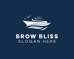 Nautical Cruise Ship logo design