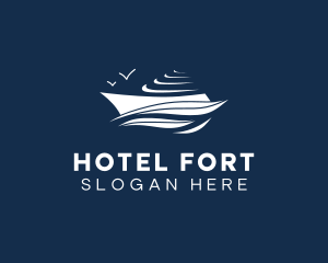 Nautical Cruise Ship logo design