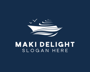 Nautical Cruise Ship logo design