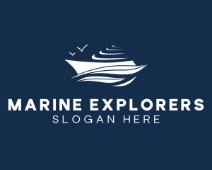 Nautical Cruise Ship logo design