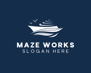 Nautical Cruise Ship logo design