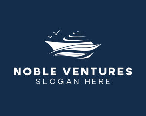 Nautical Cruise Ship logo design