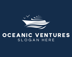 Nautical Cruise Ship logo design