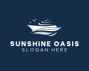 Nautical Cruise Ship logo design