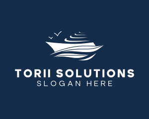 Nautical Cruise Ship logo design