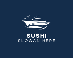 Nautical Cruise Ship logo design