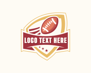 League - American Football Shield logo design