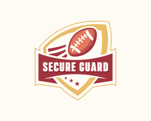 American Football Shield Logo