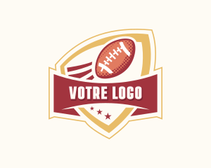 American Football Shield Logo