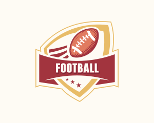 American Football Shield Logo