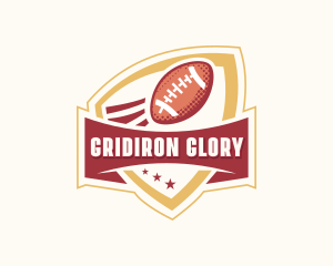 Football - American Football Shield logo design