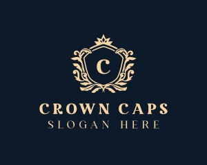 Crown Shield Crest logo design