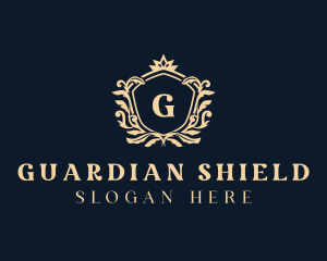 Crown Shield Crest logo design