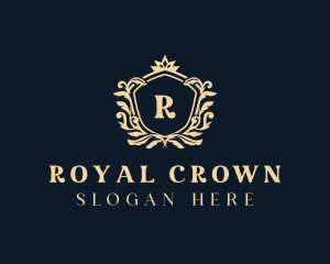 Crown - Crown Shield Crest logo design