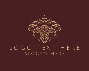 Occult Goat Symbol Logo