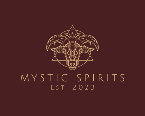 Occult Goat Symbol logo design