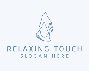 Massage - Massage Droplet Hands logo design
