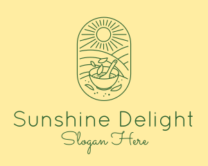 Sunny Salad Field logo design